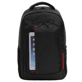 Túi đựng laptop văn phòng 600D Polyester 15,6 inch, ba lô nam màu đen