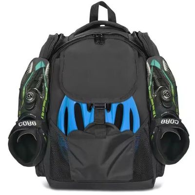 Trượt băng thể thao Mochilas Bag Trượt băng lăn Speed/ Ice Skates Travel Backpack For Safety Mũ bảo hiểm đầu gối và giày