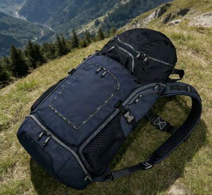 5 khoang túi thể thao ngoài trời với lưới Back Panel để thở - Lightweight Gym Backpack cho du lịch và đi bộ đường dài