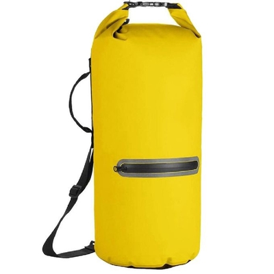 20L 500D PVC Túi đựng đồ khô không thấm nước có khóa kéo phía trước để chèo thuyền
