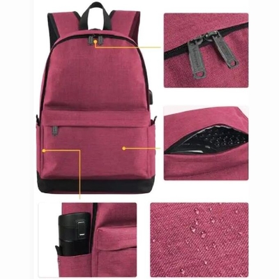 Logo tùy chỉnh Ba lô cắm trại ngoài trời Ba lô máy tính xách tay trường đại học chống nước