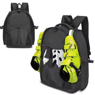 Trượt băng thể thao Mochilas Bag Trượt băng lăn Speed/ Ice Skates Travel Backpack For Safety Mũ bảo hiểm đầu gối và giày