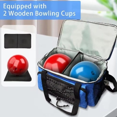 Thẻ cá nhân thể thao Bowling Tote Bag Bowling phụ kiện bổ sung hai quả bóng Tote Bag với tay cầm quả bóng đệm