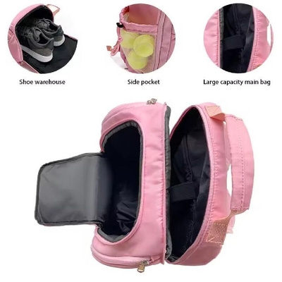 Pickleball Paddle Bag Squash And Badminton Racket Ba lô với khoang giày riêng