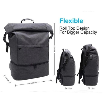 Bộ đệm duffel ngoài trời chống nước túi xách lớn Roll Top Sport Backpack