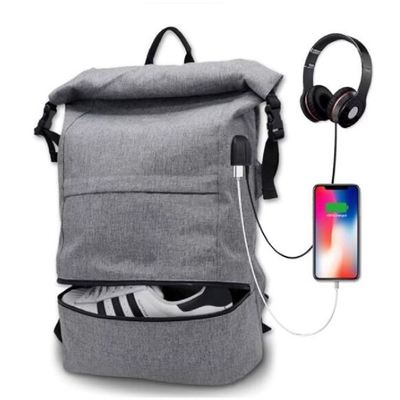 Bộ đệm duffel ngoài trời chống nước túi xách lớn Roll Top Sport Backpack