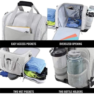 Hành trình thể dục Túi thể thao Duffel Gym Túi thể thao với khoang giày