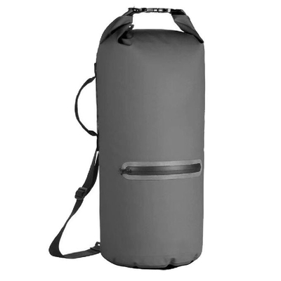 20L 500D PVC Túi đựng đồ khô không thấm nước có khóa kéo phía trước để chèo thuyền