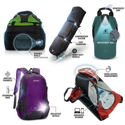 Túi lưng đi bộ 40L chống nước với đệm đi bộ Ứng dụng hệ thống treo ergonomic Outdoor Camping Daypack